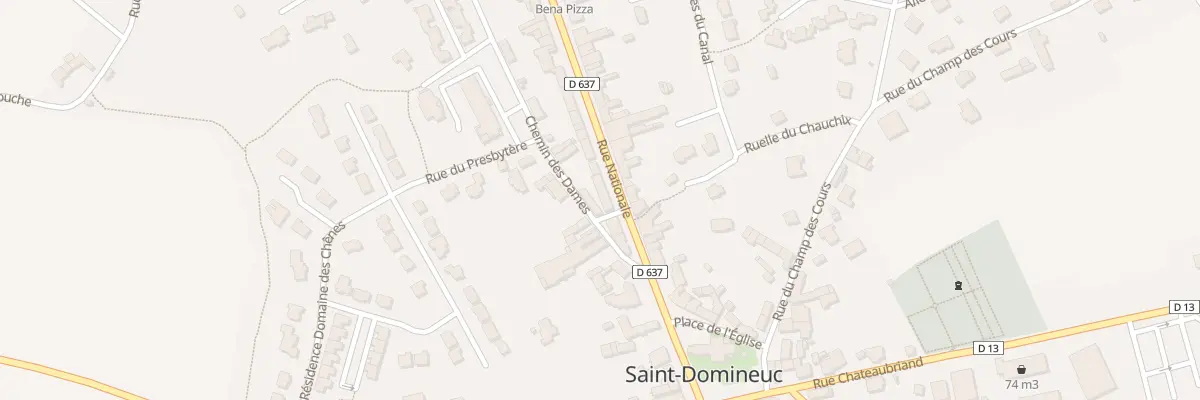 Plan du 55 Rue Nationale à Saint-Domineuc