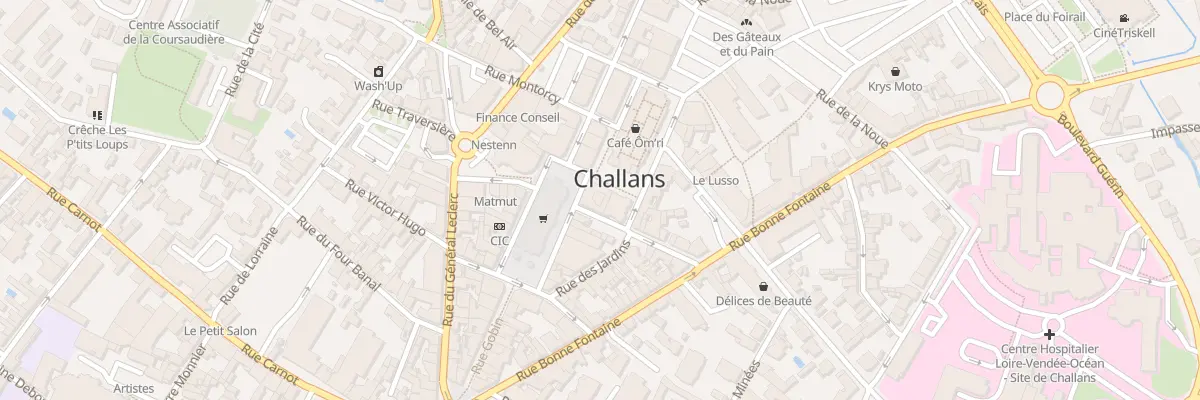 Plan du 1 Rue molière à Challans