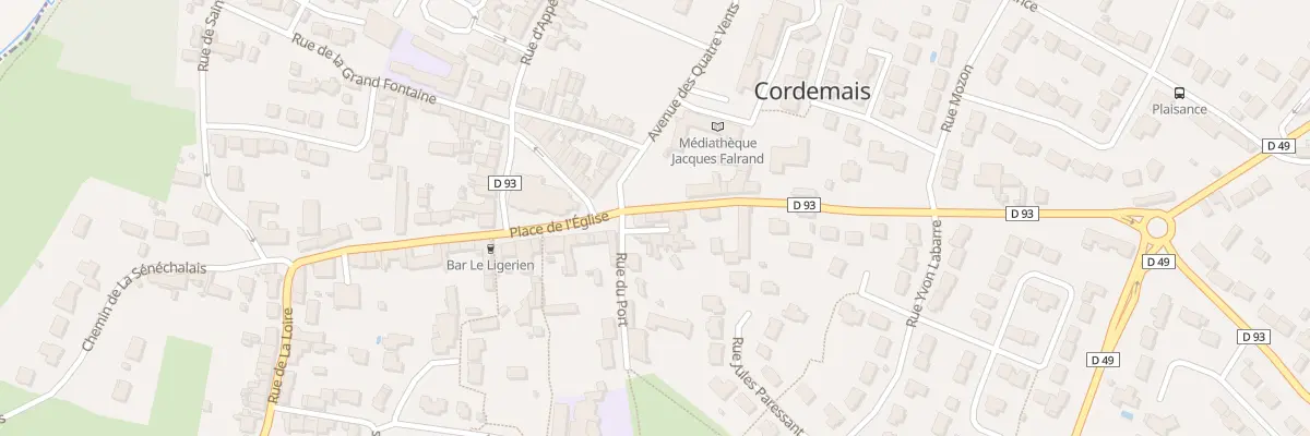 Plan du 1 Rue du Calvaire à Cordemais