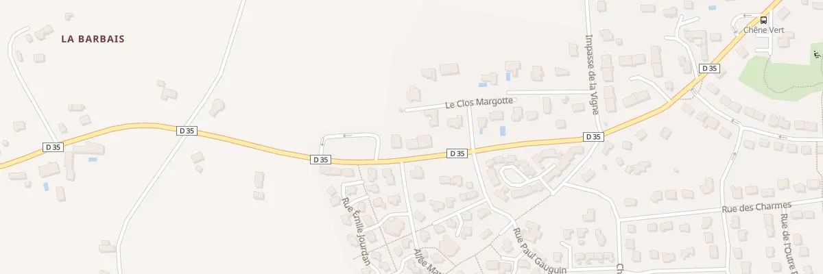 Plan du 14 Rue de Bel Air à Cintré