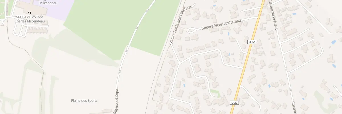 Plan du 1 Sq Ferdinand Birotheau à Challans