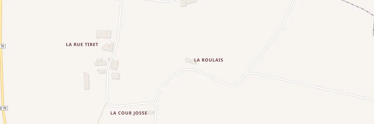 Plan du 5022 La Roulais à La Baussaine