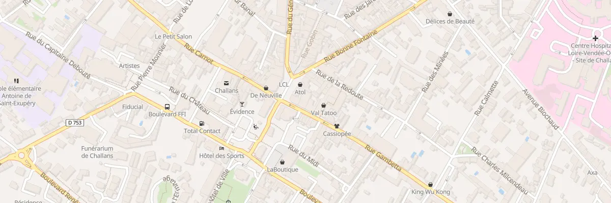 Plan du 3 Rue gambetta à Challans