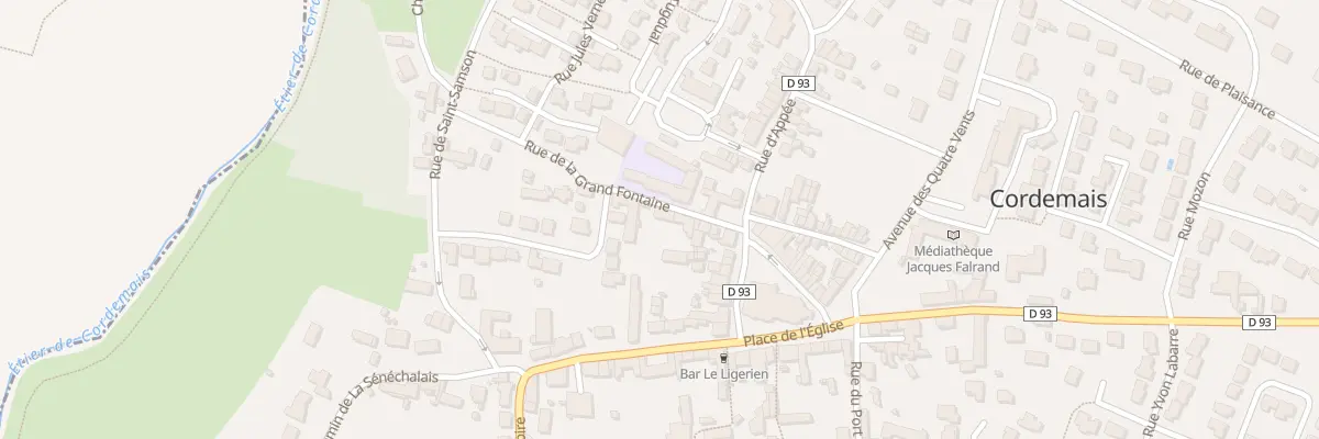 Plan du 5 Rue de la Grand Fontaine à Cordemais