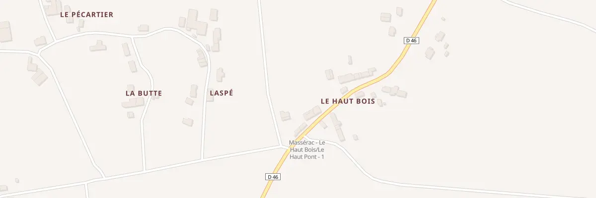 Plan du 3 Haut Bois à Massérac