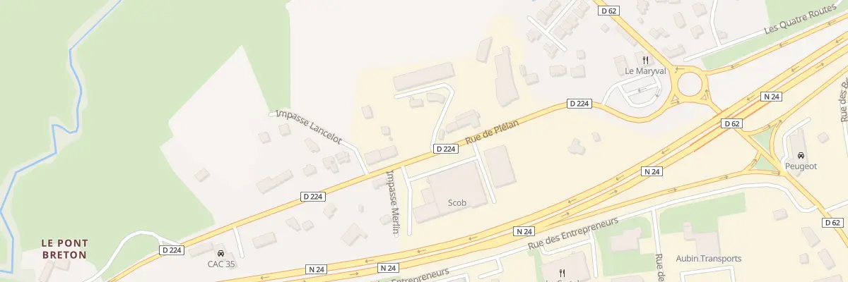 Plan du 285 Rue de Plelan à Bréal-sous-Montfort
