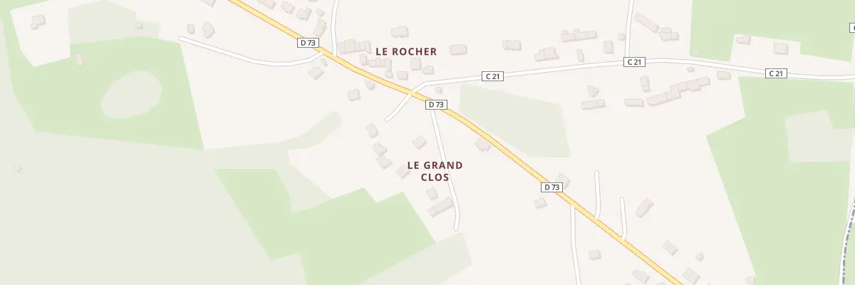 Plan du 6131 Le Rocher à Miniac-Morvan