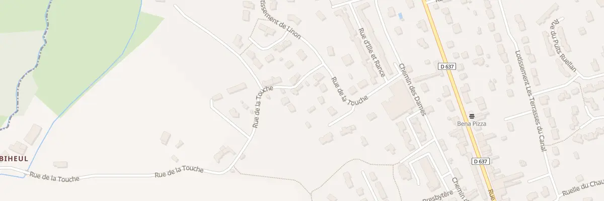 Plan du 11 Rue de la Touche à Saint-Domineuc