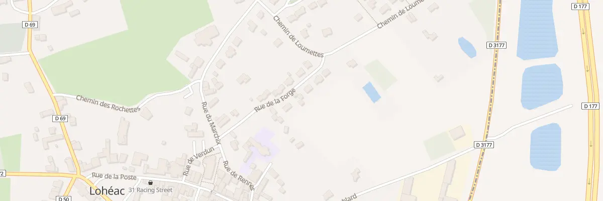 Plan du 9 Rue de la Forge à Lohéac