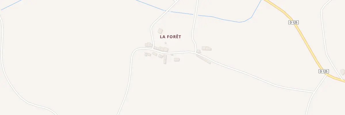 Plan du 1 La Foret à Guémené-Penfao