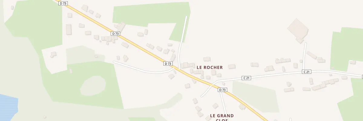 Plan du 5838 Le Rocher à Miniac-Morvan