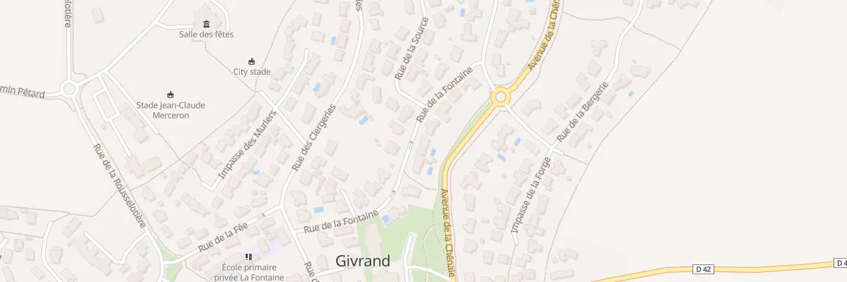 Plan du 10 Rue de la Fontaine à Givrand