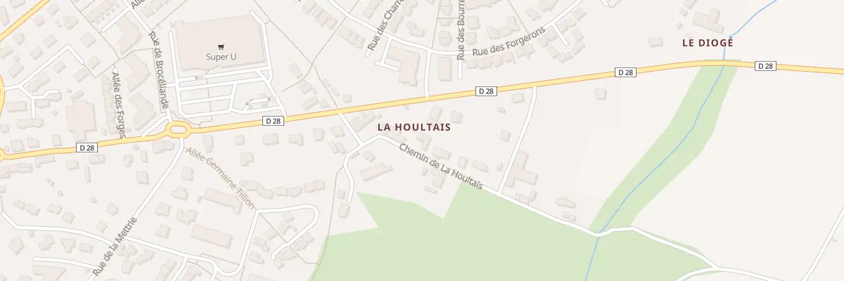 Plan du 64 La Houltais à Romillé