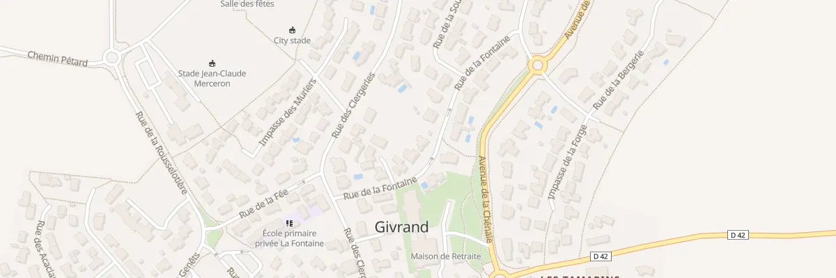 Plan du 5 Rue de la Fontaine à Givrand