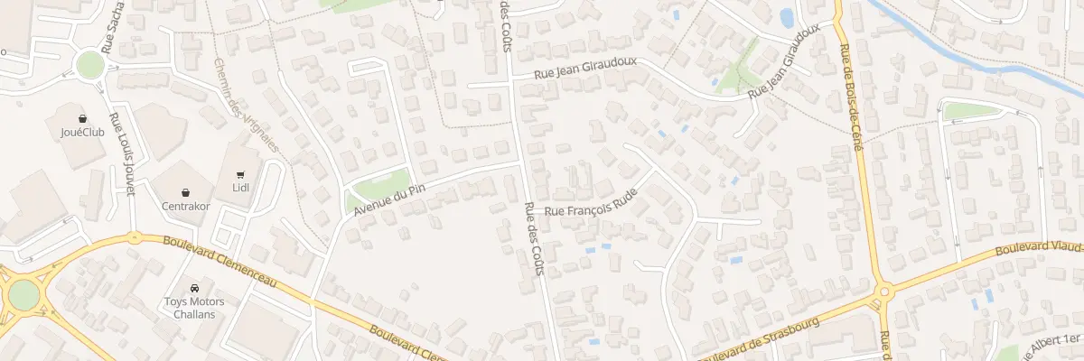Plan du 18A Rue des coûts à Challans
