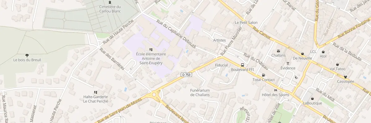 Plan du 6 Rue de saint-jean de monts à Challans