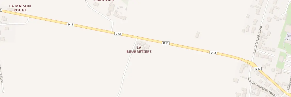 Plan du 1822 Rte de Machecoul Bourgneuf à Villeneuve-en-Retz
