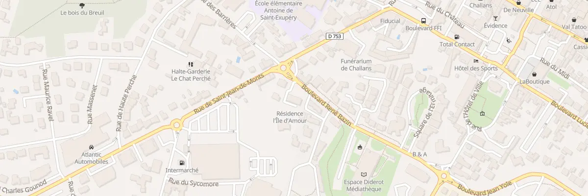 Plan du 6 Bd René Bazin à Challans