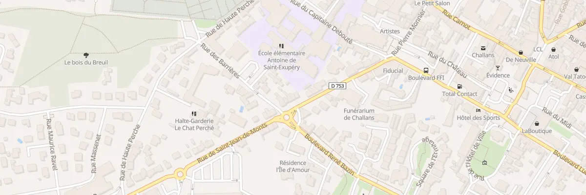 Plan du 16 Rue de saint-jean de monts à Challans