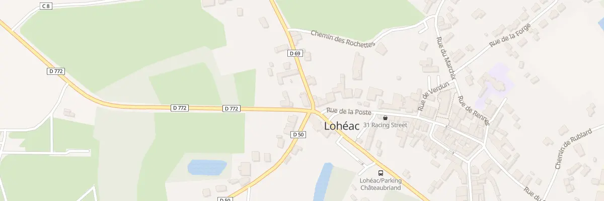 Plan du 3 Rue de Chateaubriant à Lohéac