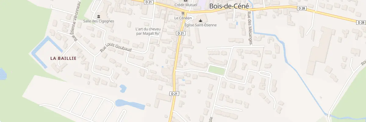 Plan du 17 Rue jan et joël martel à Bois-de-Céné