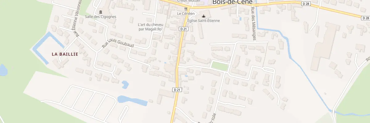 Plan du 19 Rue jan et joël martel à Bois-de-Céné