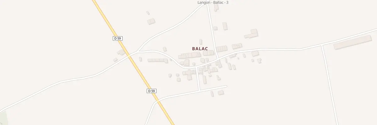 Plan du 9 Balac à Langon