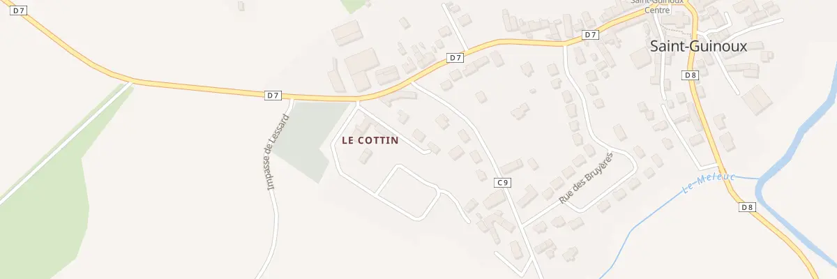 Plan du 1 Rue du Cottin à Saint-Guinoux