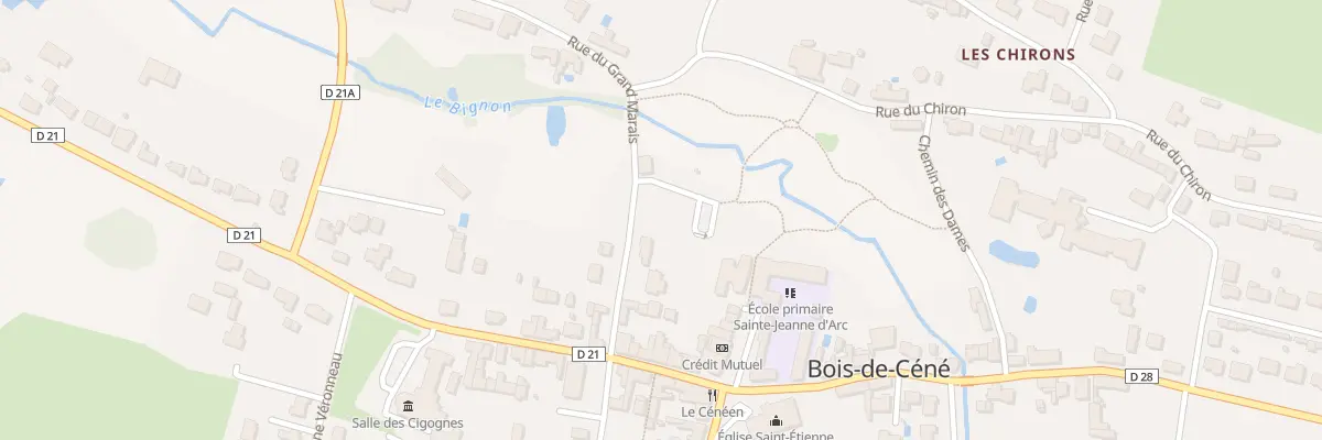 Plan du 10 Rue du grand marais à Bois-de-Céné
