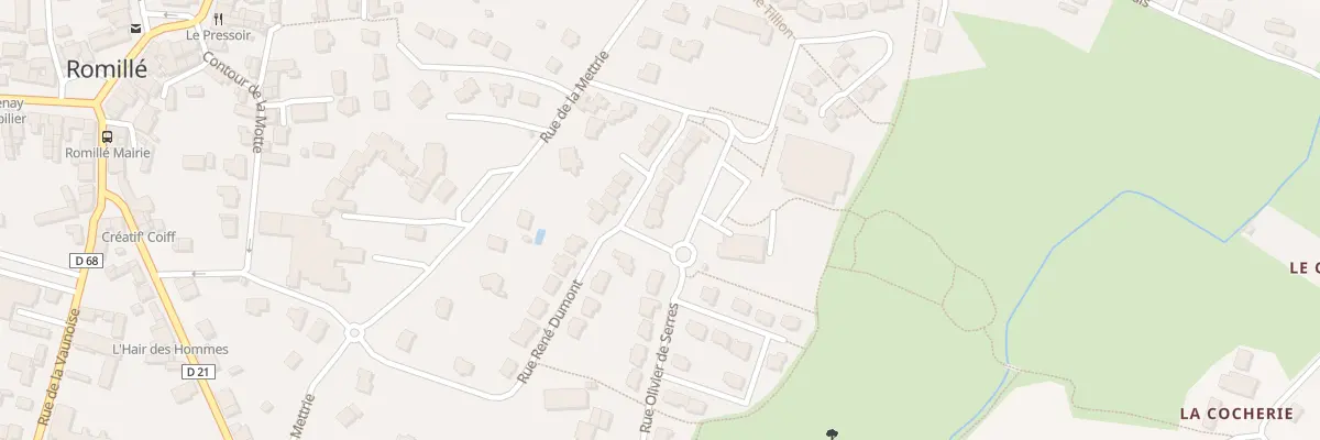 Plan du 13 Rue Théodore Monod à Romillé