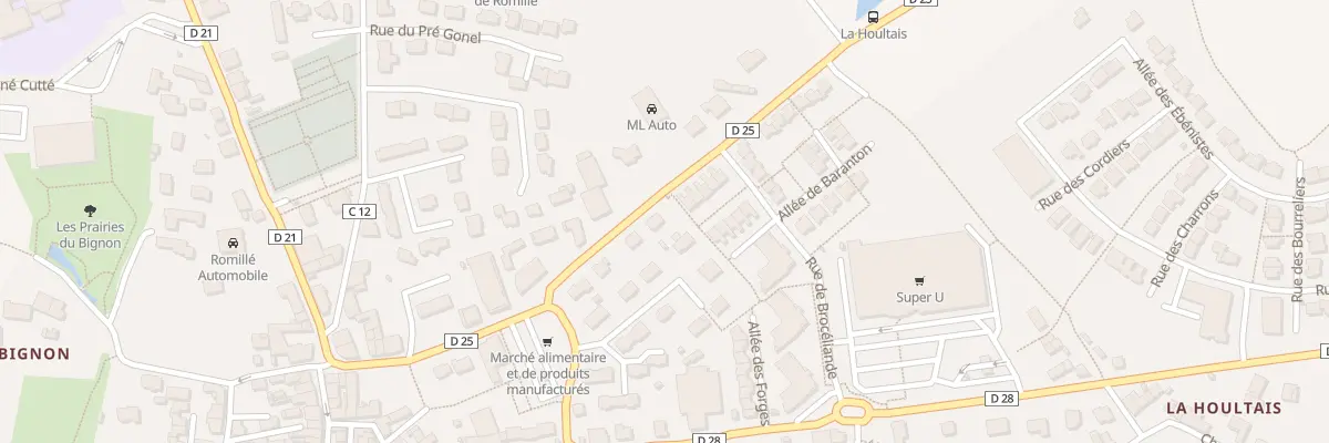 Plan du 24 Rue de la Chauvrais à Romillé