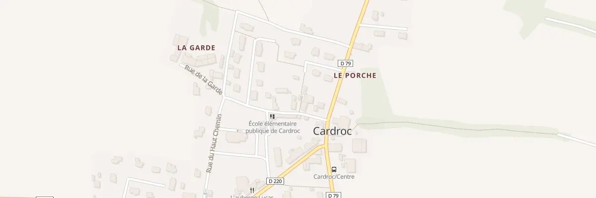 Plan du 8 Rue de l’École à Cardroc