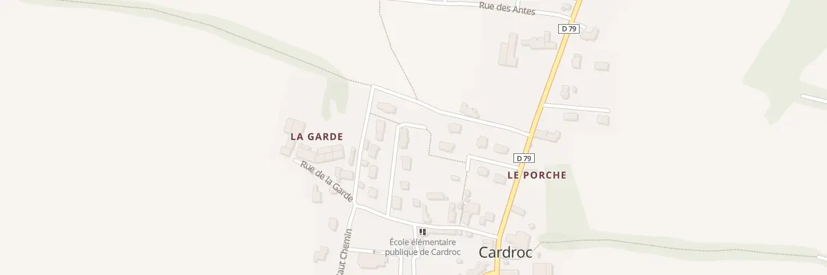 Plan du 8 Rue des Grands Jardins à Cardroc