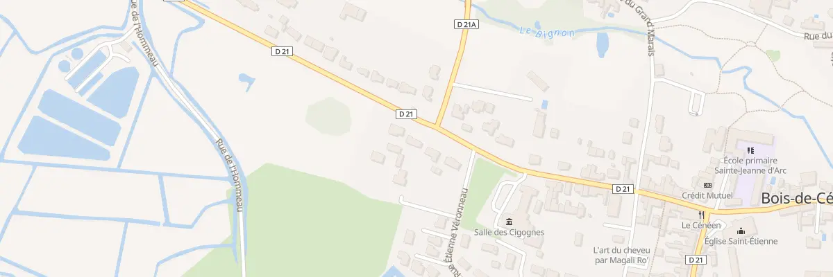 Plan du 59 Rue de la motte à Bois-de-Céné
