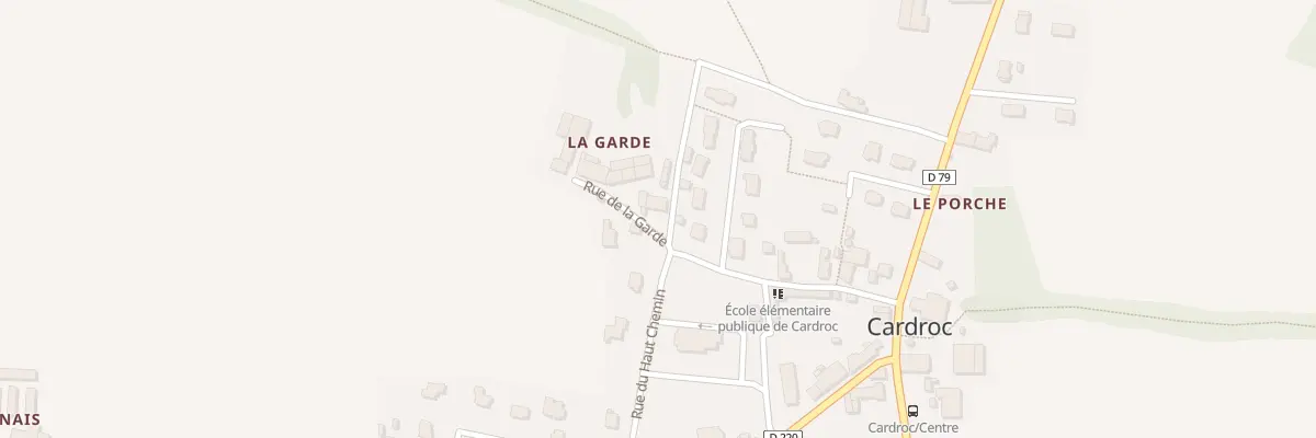Plan du 2 Rue de la Garde à Cardroc