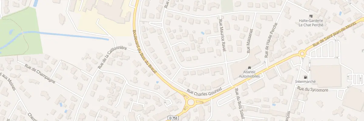Plan du 23 Rue claude debussy à Challans