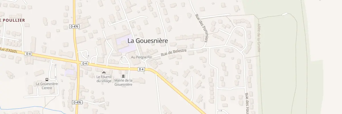 Plan du 5387 Le Bourg à La Gouesnière