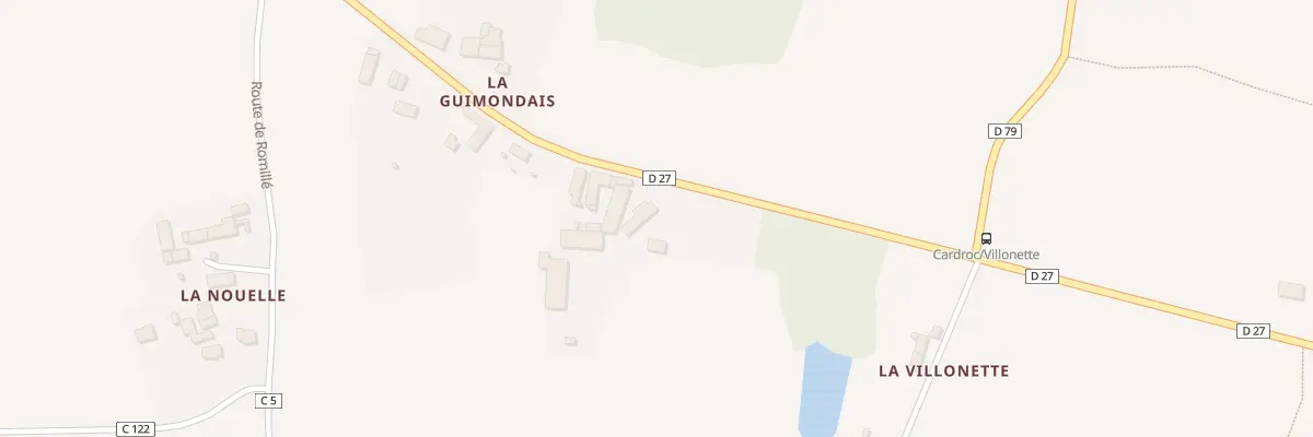 Plan du 5129 La Guimondais à Cardroc