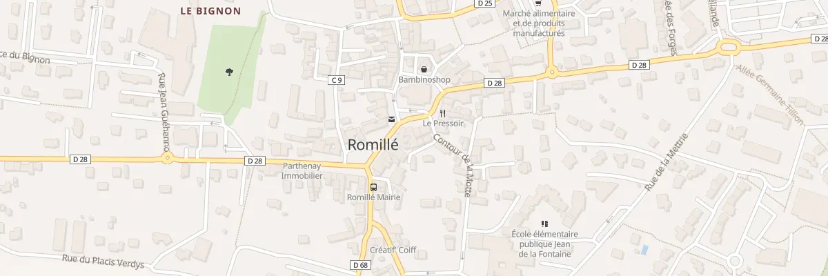 Plan du 2T Ctr de la Motte à Romillé
