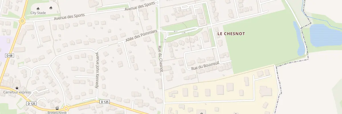 Plan du 23 Rue des Bruants à Breteil
