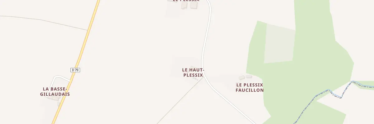 Plan du 5058 Le Haut Plessix à La Baussaine
