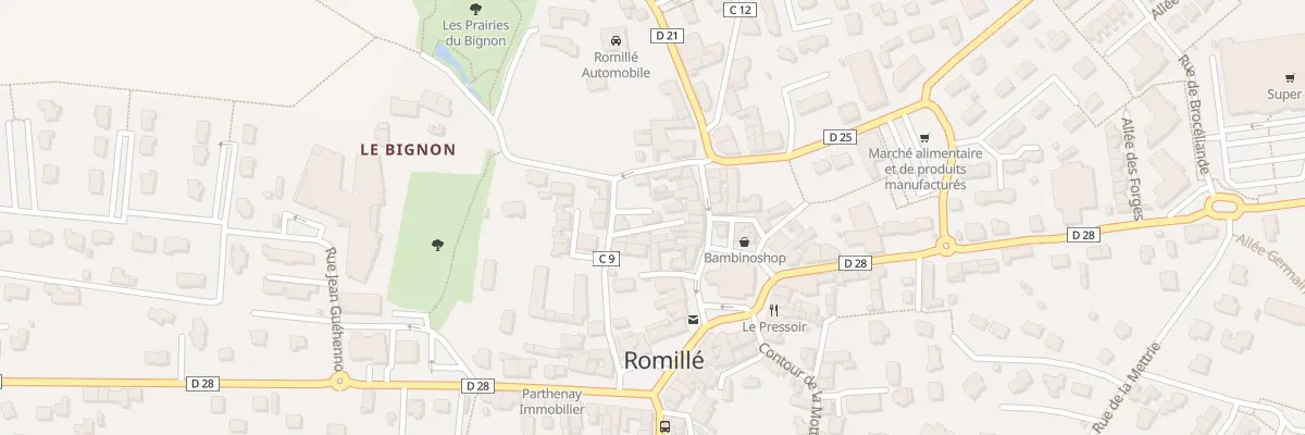 Plan du 1 Imp du Chemin de Ronde à Romillé