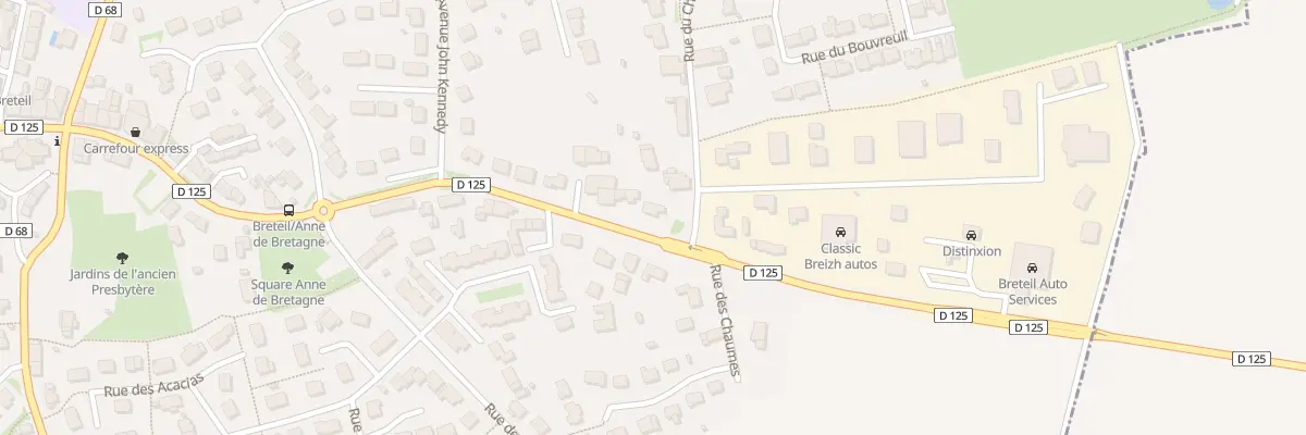 Plan du 36 Rue de Rennes à Breteil