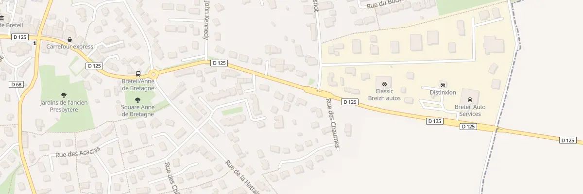 Plan du 29 Rue de Rennes à Breteil