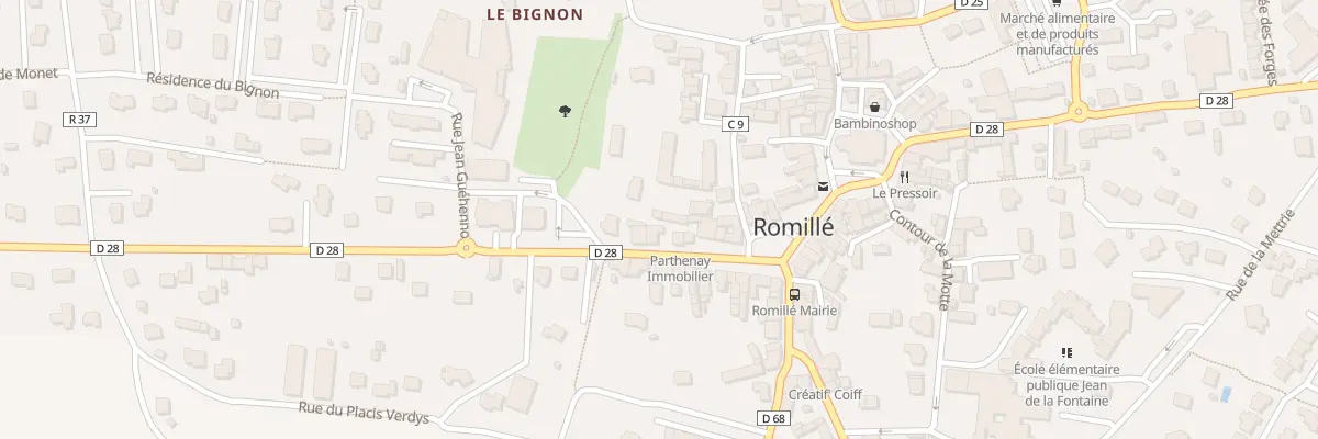 Plan du 8 Rue de Perronaye à Romillé
