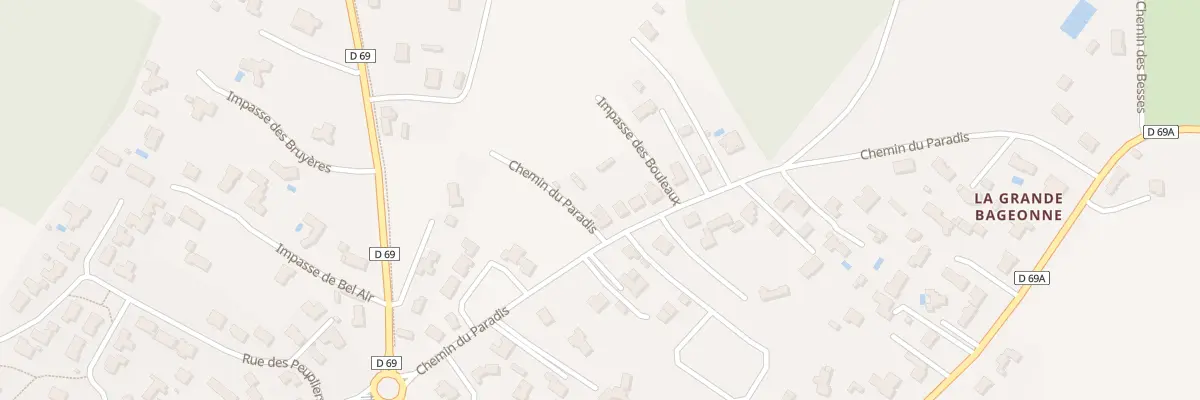 Plan du 23B Che du Paradis à Soullans
