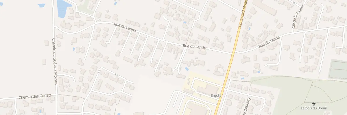 Plan du 61 Rue du landa à Challans
