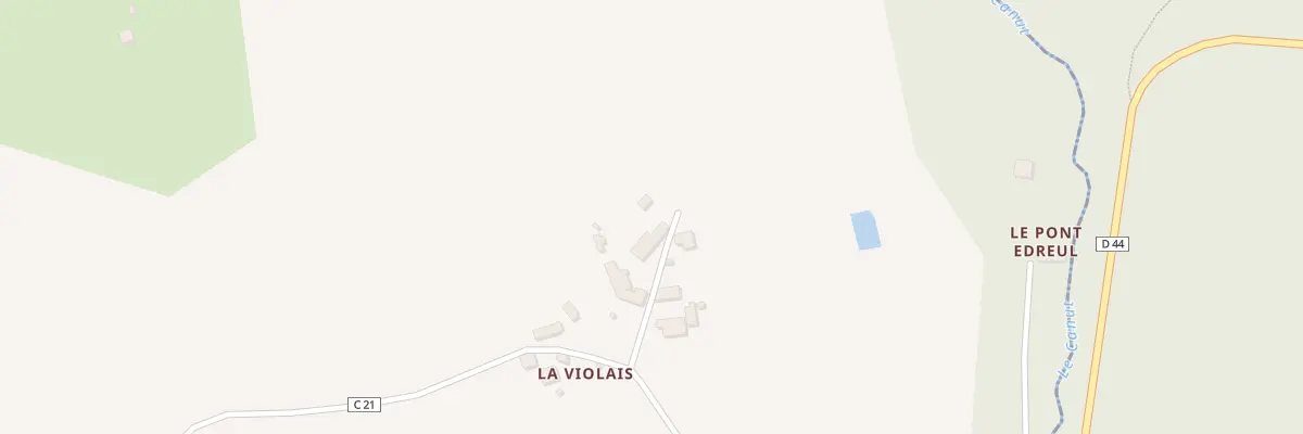 Plan du 5853 La Violais à Baulon