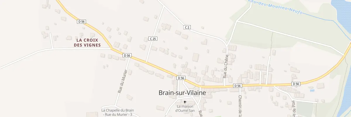 Plan du 2 Rue de la Croix des Vignes à La Chapelle-de-Brain
