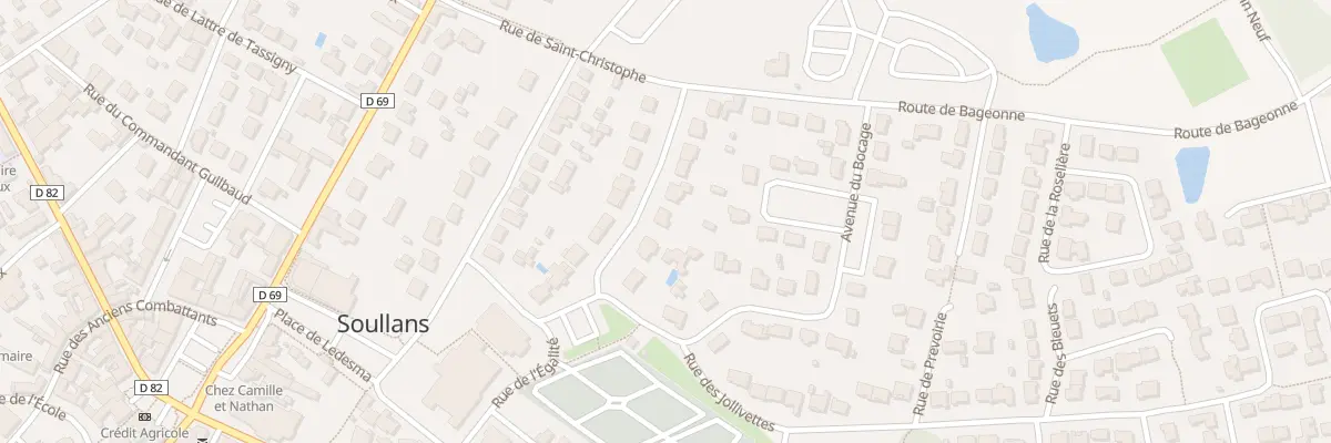 Plan du 6 Av de la Rochejaquelein à Soullans